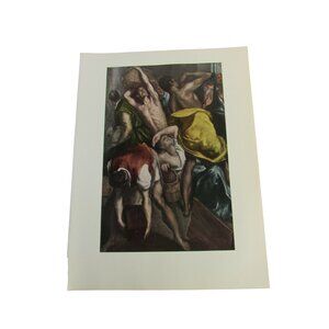 Vintage El Greco Print Cleansing of the Temple 52843